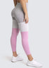 the keeper SET full length legging & crop colour block PINK